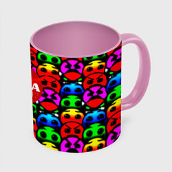 Кружка 3D NASA smile, цвет: 3D-белый + розовый