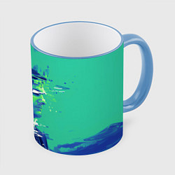 Кружка 3D Марк Скаут - Разделение, цвет: 3D-небесно-голубой кант
