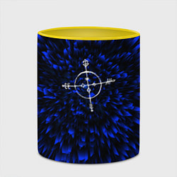 Кружка 3D Megadeth blue energy, цвет: 3D-белый + желтый — фото 2