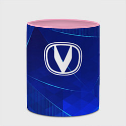 Кружка 3D Changan blue poly, цвет: 3D-белый + розовый — фото 2