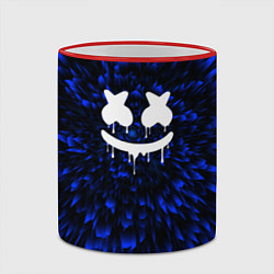 Кружка 3D Marshmello blue energy, цвет: 3D-красный кант — фото 2