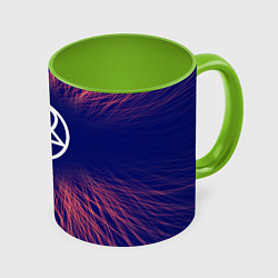 Кружка 3D HIM red energy, цвет: 3D-белый + светло-зеленый