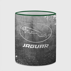Кружка 3D Jaguar - grey gradient, цвет: 3D-зеленый кант — фото 2