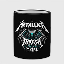 Кружка 3D Metallica group - thrash metal style, цвет: 3D-черный кант — фото 2