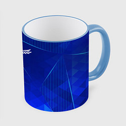 Кружка 3D Tokyo Revengers blue poly, цвет: 3D-небесно-голубой кант