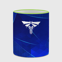 Кружка 3D The Last Of Us blue poly, цвет: 3D-светло-зеленый кант — фото 2