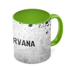 Кружка 3D Nirvana - white gradient по-горизонтали, цвет: 3D-белый + светло-зеленый