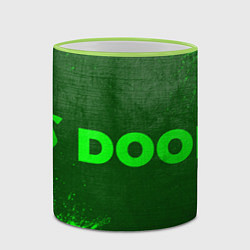 Кружка 3D Doom - green gradient по-горизонтали, цвет: 3D-светло-зеленый кант — фото 2
