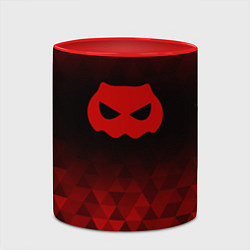 Кружка 3D DanMachi red poly, цвет: 3D-белый + красный — фото 2