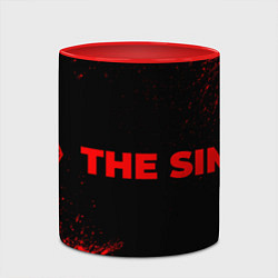 Кружка 3D The Sims - red gradient по-горизонтали, цвет: 3D-белый + красный — фото 2