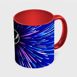 Кружка 3D Porto neon energy, цвет: 3D-белый + красный