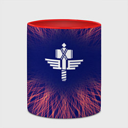 Кружка 3D Manowar red energy, цвет: 3D-белый + красный — фото 2