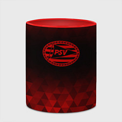 Кружка 3D PSV red poly, цвет: 3D-белый + красный — фото 2