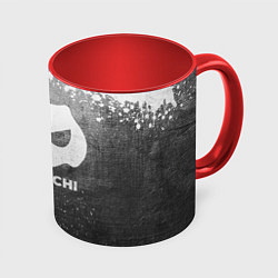 Кружка 3D DanMachi - grey gradient, цвет: 3D-белый + красный