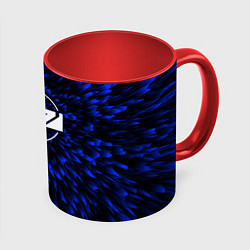 Кружка 3D Mass Effect blue energy, цвет: 3D-белый + красный