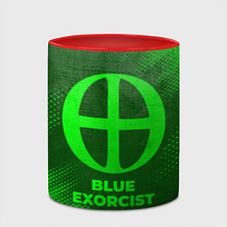 Кружка 3D Blue Exorcist - green gradient, цвет: 3D-белый + красный — фото 2