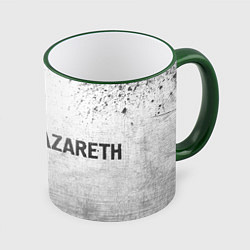 Кружка 3D Nazareth - white gradient по-горизонтали, цвет: 3D-зеленый кант