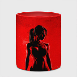 Кружка 3D Красная фитоняшка, цвет: 3D-белый + красный — фото 2