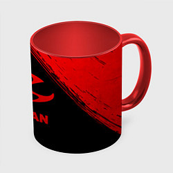 Кружка 3D Hitman - red gradient, цвет: 3D-белый + красный