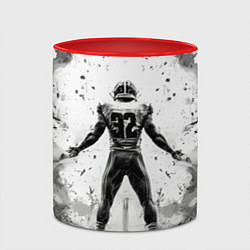 Кружка 3D Лайнбекер в белом, цвет: 3D-белый + красный — фото 2