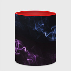 Кружка 3D Color black blue pink, цвет: 3D-белый + красный — фото 2