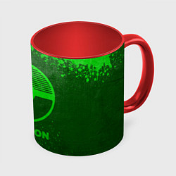 Кружка 3D Pokemon - green gradient, цвет: 3D-белый + красный