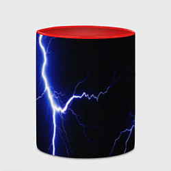 Кружка 3D Lightning blue, цвет: 3D-белый + красный — фото 2