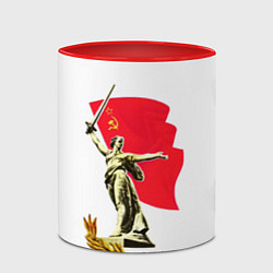 Кружка 3D Праздник победы, цвет: 3D-белый + красный — фото 2