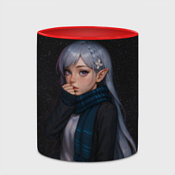 Кружка 3D Эмилия реализм, цвет: 3D-белый + красный — фото 2