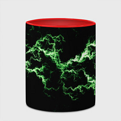 Кружка 3D Lightning green glow, цвет: 3D-белый + красный — фото 2
