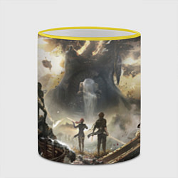 Кружка 3D Экспедиция Clair Obscur expedition 33, цвет: 3D-желтый кант — фото 2