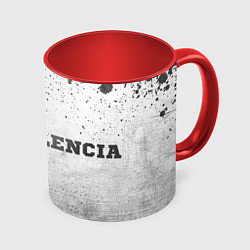 Кружка 3D Valencia - white gradient по-горизонтали, цвет: 3D-белый + красный