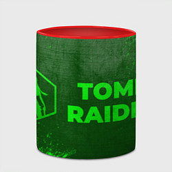 Кружка 3D Tomb Raider - green gradient по-горизонтали, цвет: 3D-белый + красный — фото 2