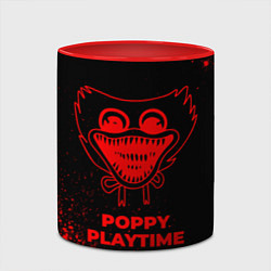 Кружка 3D Poppy Playtime - red gradient, цвет: 3D-белый + красный — фото 2