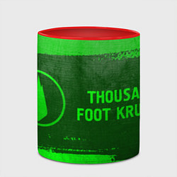 Кружка 3D Thousand Foot Krutch - green gradient по-горизонта, цвет: 3D-белый + красный — фото 2