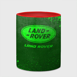 Кружка 3D Land Rover - green gradient, цвет: 3D-белый + красный — фото 2