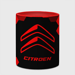 Кружка 3D Citroen - red gradient, цвет: 3D-белый + красный — фото 2