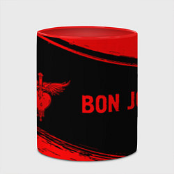 Кружка 3D Bon Jovi - red gradient по-горизонтали, цвет: 3D-белый + красный — фото 2