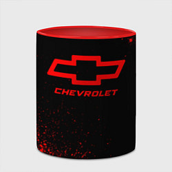 Кружка 3D Chevrolet - red gradient, цвет: 3D-белый + красный — фото 2