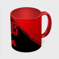 Кружка 3D GTA - red gradient, цвет: 3D-белый + красный