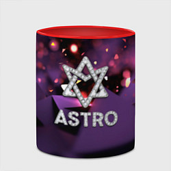 Кружка 3D Astro логотип группы из кристаллов, цвет: 3D-белый + красный — фото 2