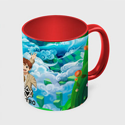 Кружка 3D Astro в аниме стиле, цвет: 3D-белый + красный