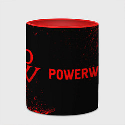 Кружка 3D Powerwolf - red gradient по-горизонтали, цвет: 3D-белый + красный — фото 2