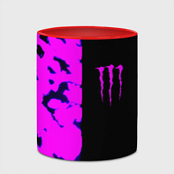Кружка 3D Monster energy neon camo, цвет: 3D-белый + красный — фото 2