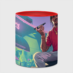 Кружка 3D ДреКуан Прист из Gta 6, цвет: 3D-белый + красный — фото 2