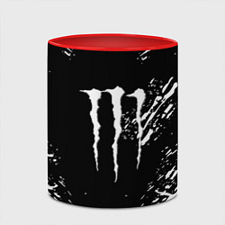 Кружка 3D Monster energy white splash, цвет: 3D-белый + красный — фото 2