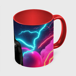 Кружка 3D Bones в образе супергероя, цвет: 3D-белый + красный