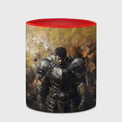 Кружка 3D Воин Гатц в броне, цвет: 3D-белый + красный — фото 2