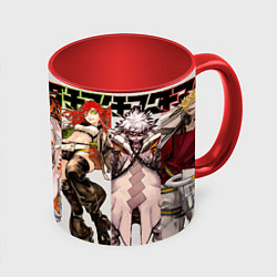 Кружка 3D Гачиакута персонажи, цвет: 3D-белый + красный