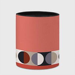 Кружка 3D Луна Малевича розовый томат, цвет: 3D-белый + черный — фото 2
